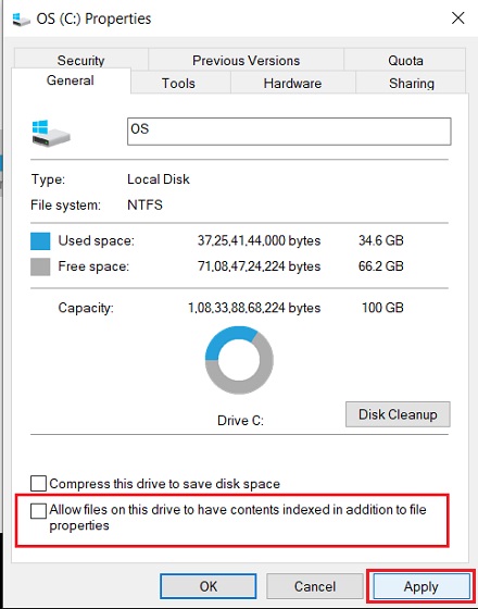 Disable Indexing 2