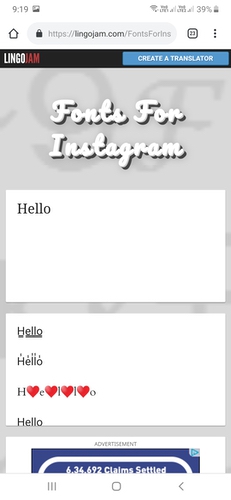 instagram fonts