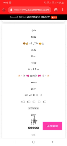 instagram font maker