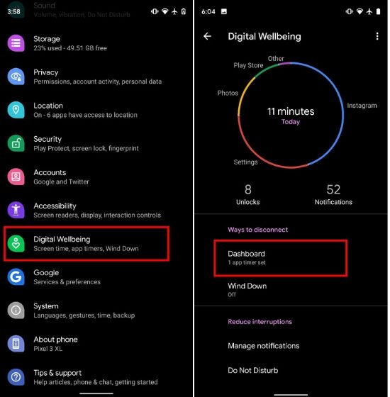 Limit Instagram Usage with Digital Wellbeing on Android Devices