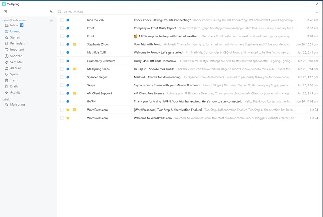 install a theme on mailspring