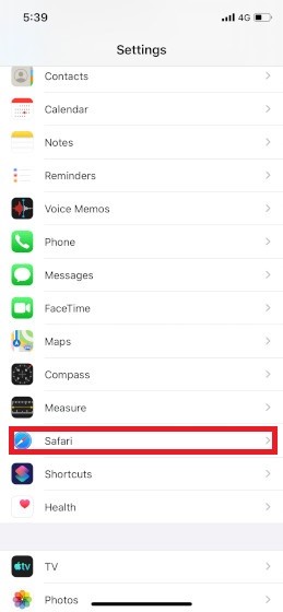 Safari for iOS