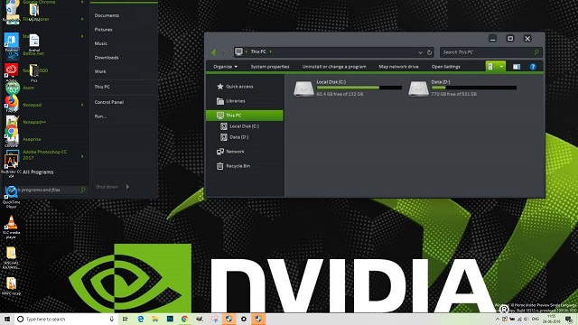 Panel de control de Nvidia 