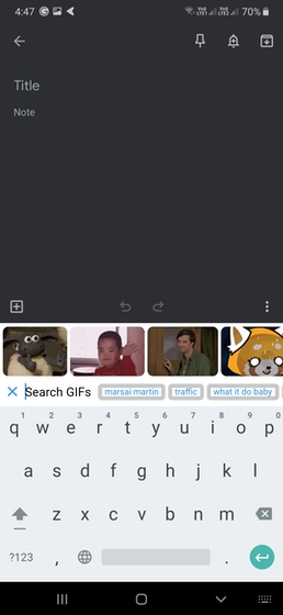 do you need to keep gif keyboard app after downloading