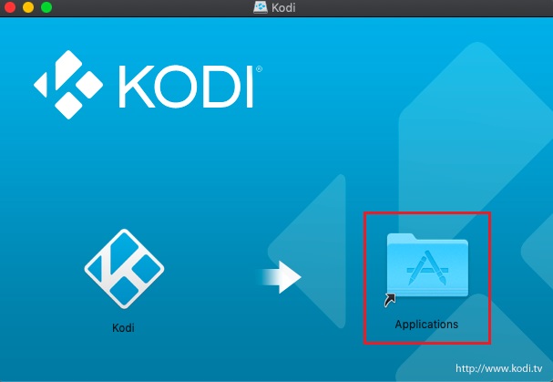 Instale la actualización de Kodi en macOS
