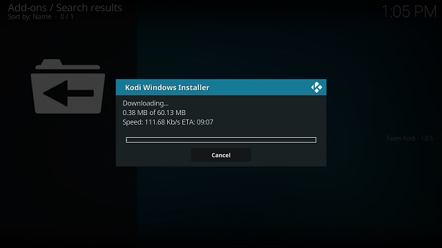Обновление Kodi с помощью автономного дополнения (8)