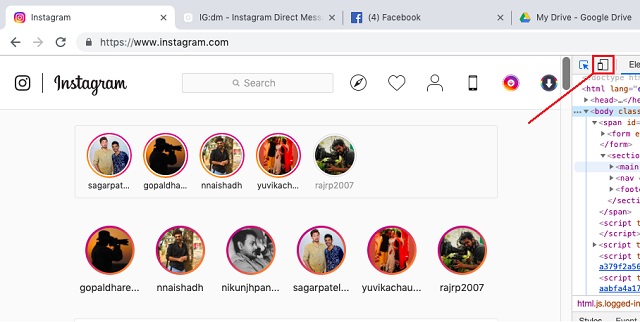 instagram for mac sharing