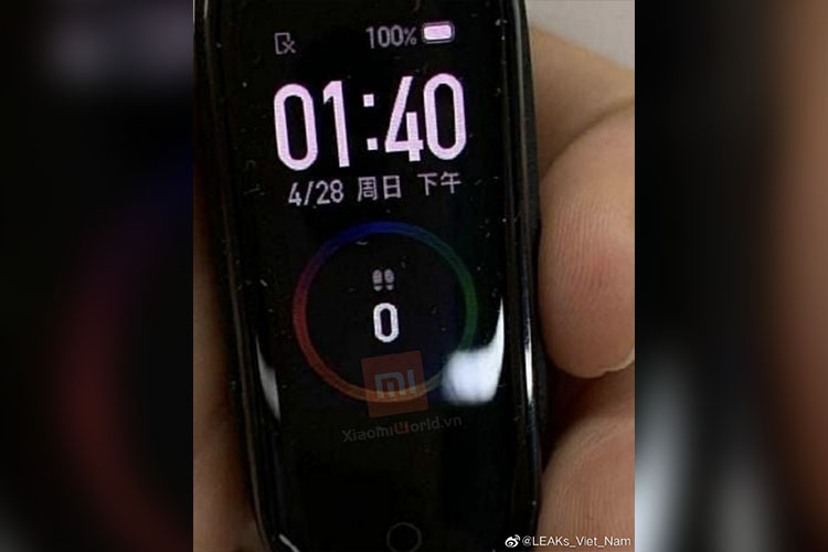 mi band 4 leaked images