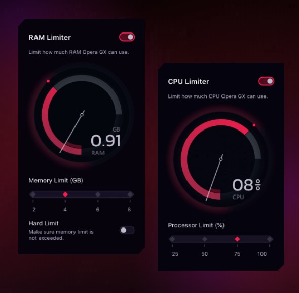 ram cpu limiter - opera GX