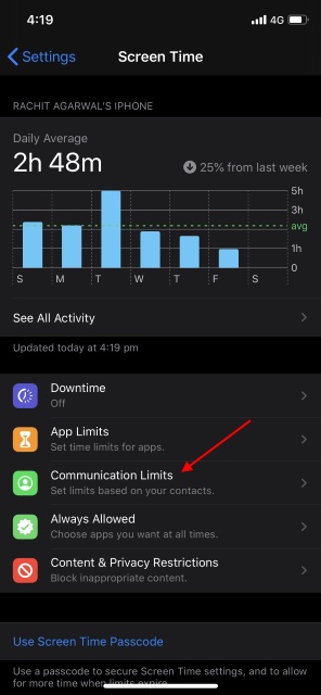 iOS 13 Brings Contacts-Based Communication Limits in Screen Time