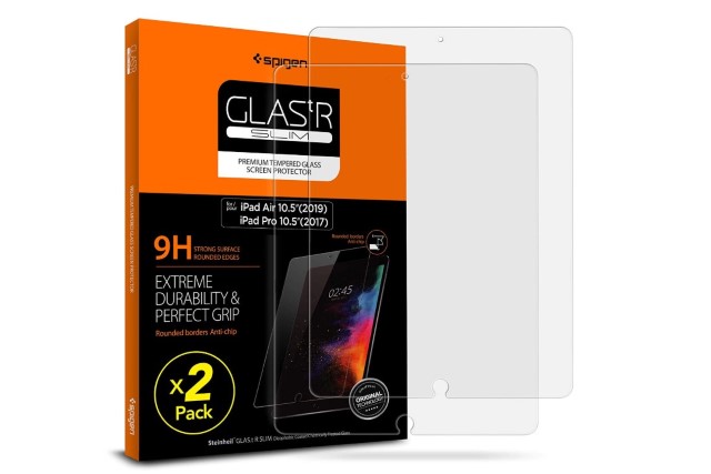 4. Spigen Tempered Glass Screen Protector for iPad Air (2019)