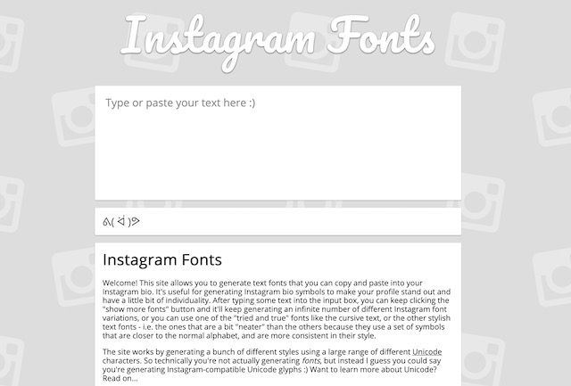 instagram fonts copy paste