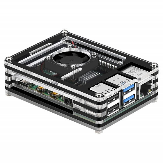 GeeekPi Acrylic Case for Raspberry Pi 4