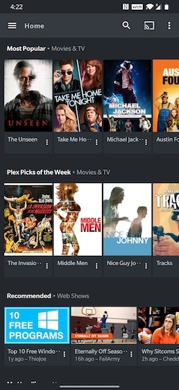 plex stream free movie