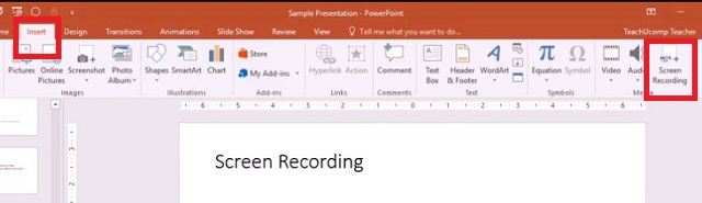 PowerPoint Screen Recording