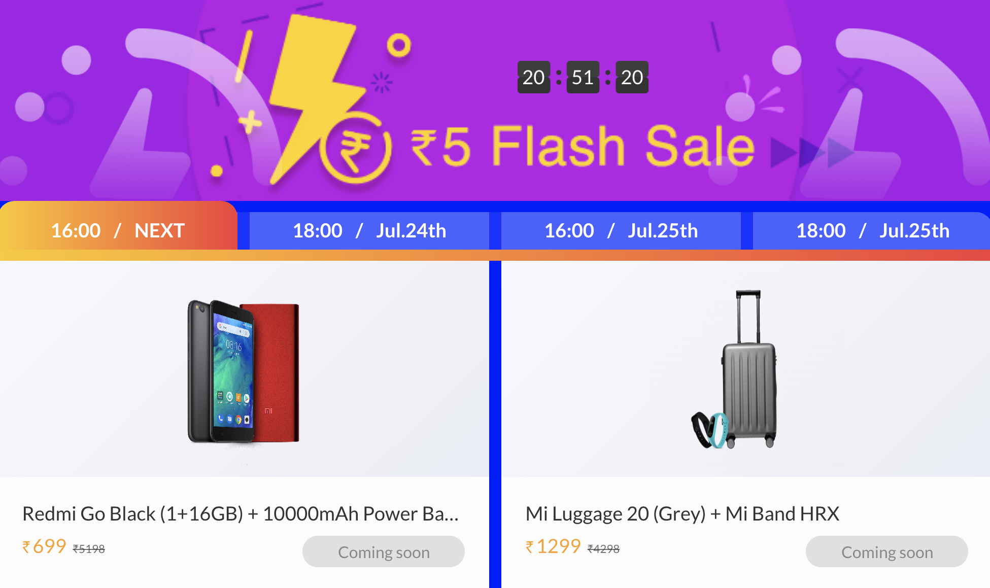 xiaomi mi flash sale