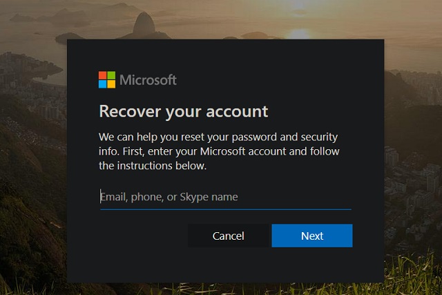 reset windows 11 password for online microsoft account