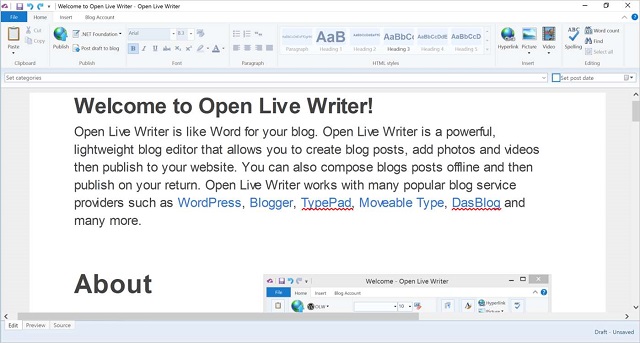 Windows Live Writer