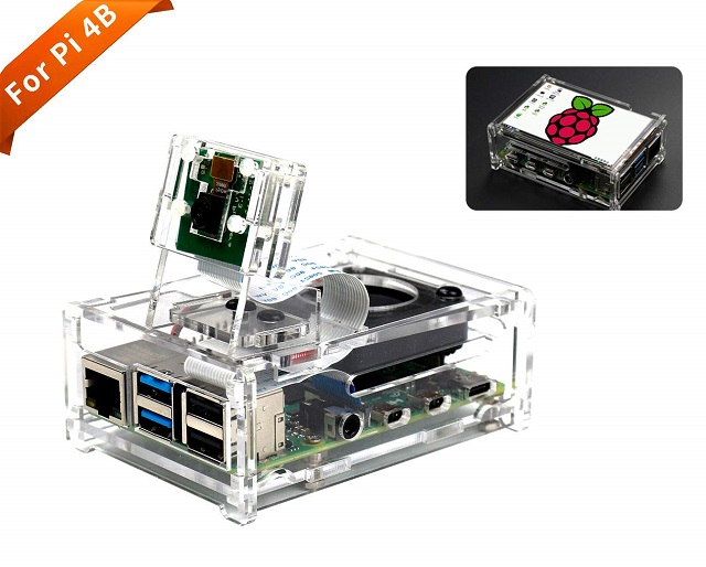 Yahboom Raspberry Pi 4B Acrylic Case