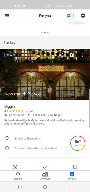 Google Maps Now Shows Discounts from Nearby Restaurants