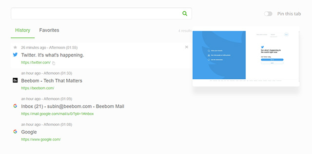 History Search Shows All Your Browsing History in One Place
