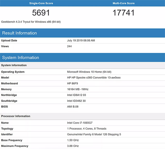 Intel’s 10th Gen Core i7 Mobile Beats the Desktop Ryzen 9 3900X in Single Core Scores