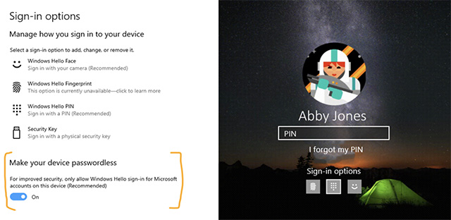 Windows 10 Is Testing Password Free Sign-ins