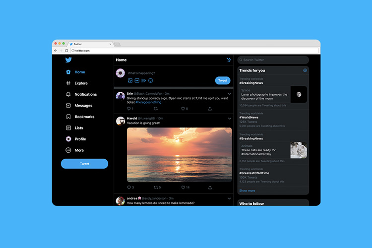 Redesigned Twitter With Dark Mode Starts Rolling Out Globally | Beebom