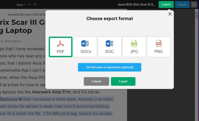 11. Export and Convert PDF FIles