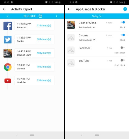 3. App Blocker & Activity Tracker
