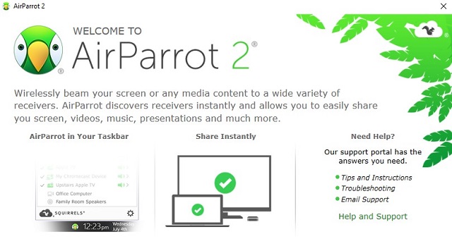 airparrot apple tv extended screen windows 10