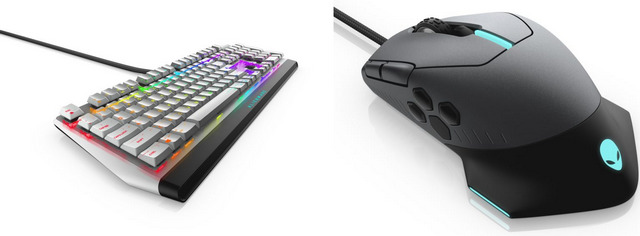 alienware pc keyboard and mouse