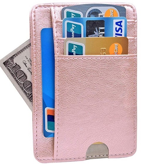 Woogwin Women's Slim RFID Credit Card Holder