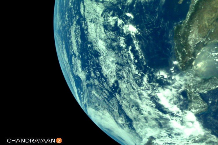 Chandrayaan-2 Earth Image website