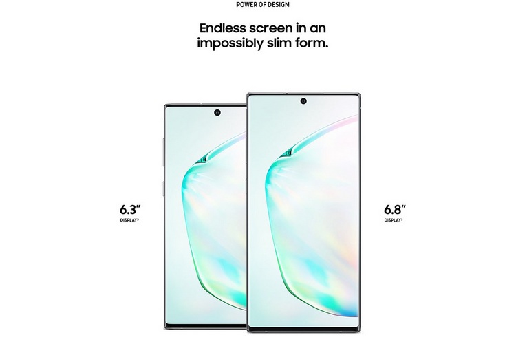 Galaxy Note 10 leak website