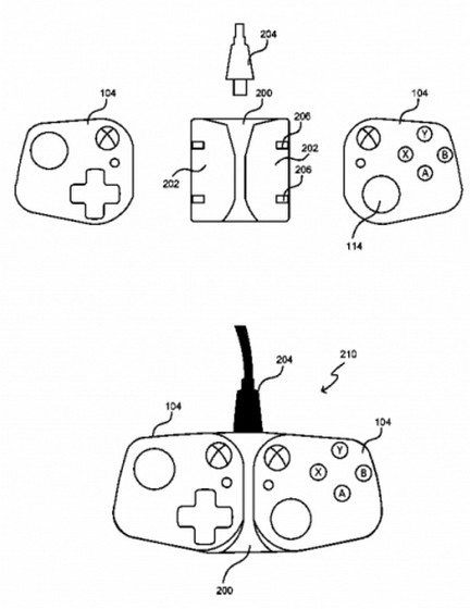 Microsoft Patents Controllers to Turn Smartphones into Hand-held Game Consoles