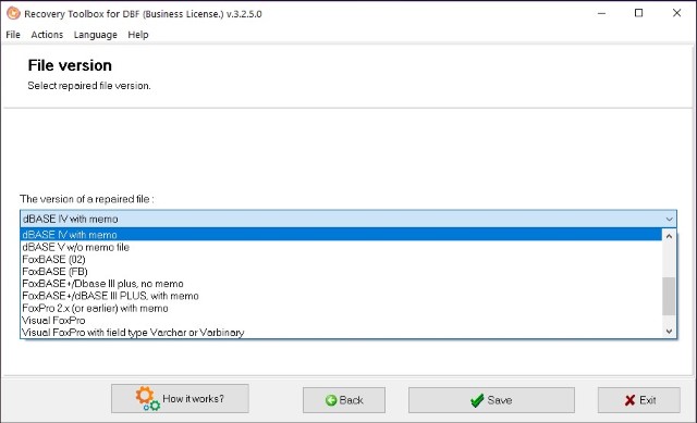 Supported File format