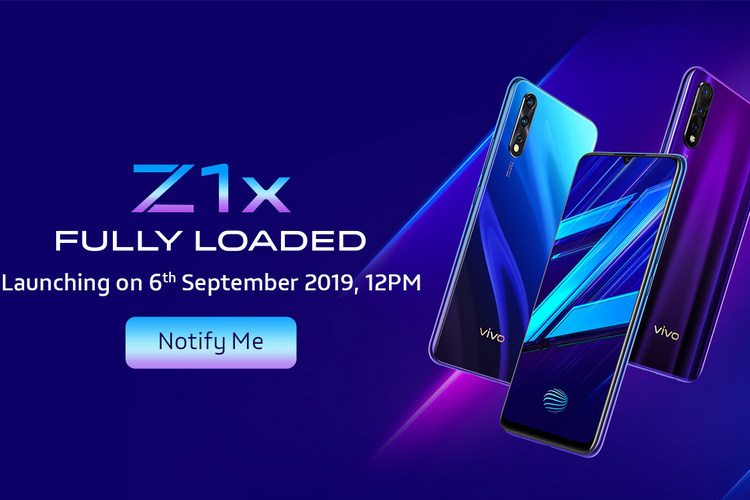 Vivo Z1X Launch Teaser website