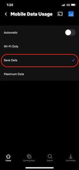 choose save data