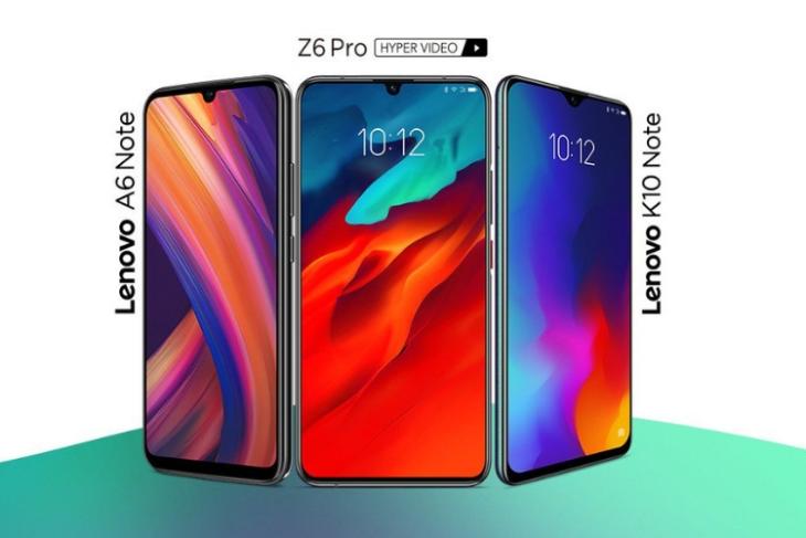 Lenovo launched Z6 Pro, K10 Note, and A6 Note in India