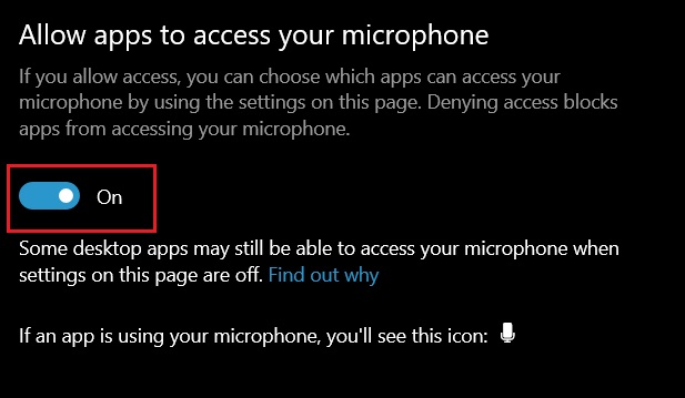 1. Manage Microphone from Windows Settings (2)