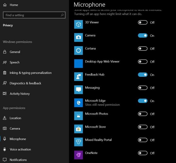 1. Manage Microphone from Windows Settings (3)