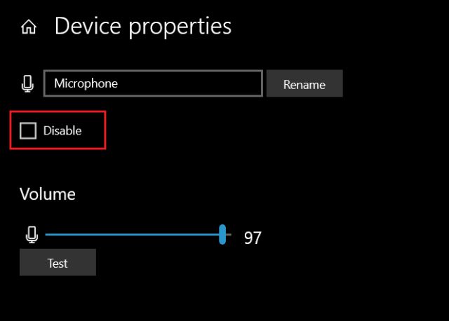 change default microphone windows 10