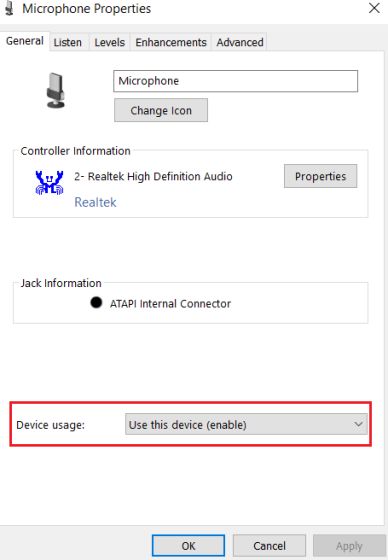 2. Configure Microphone Settings from Control Panel (3)