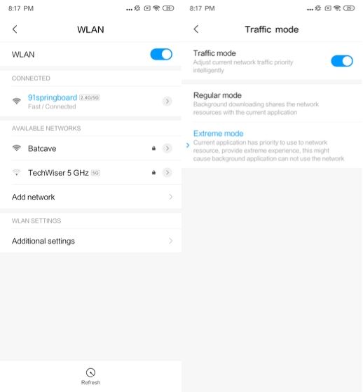 2. Control WiFi Settings