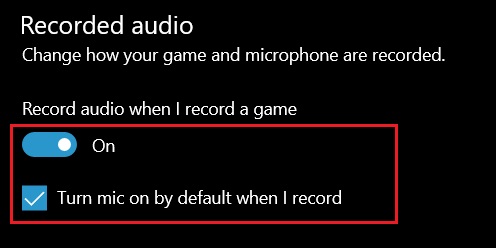 3. Adjust Game Bar Settings (2) Fix Microphone Issues on Windows 10