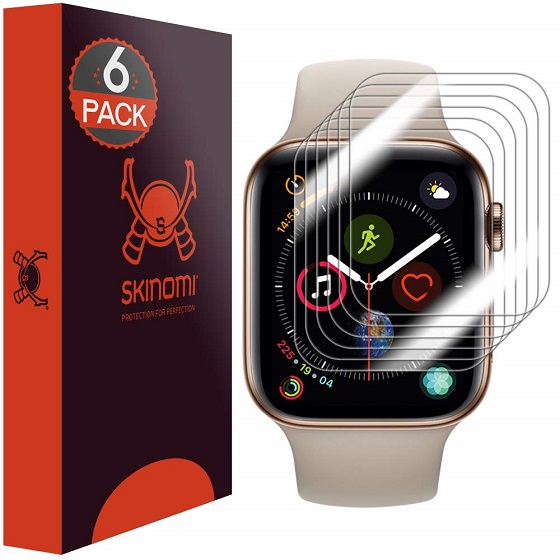 3. Skinomi TechSkin - Apple Watch Series 5 Screen Protectors 