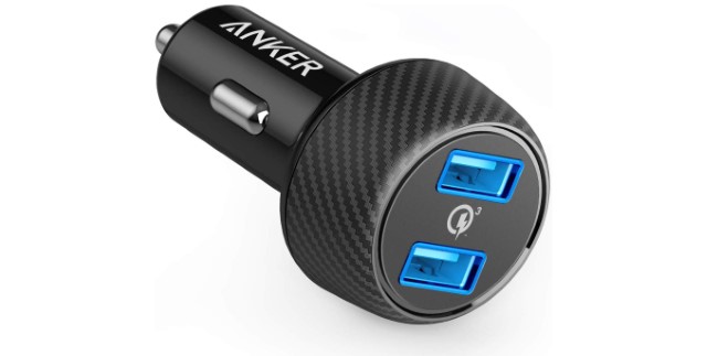 9. Anker Quick Charge 3.0 39W Dual USB Car Charger