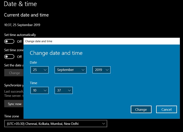 9. Update Date, Time and Region