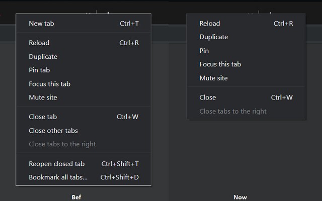 Chrome Canary Removes ‘Close Other Tabs’ From Tab Context Menu
